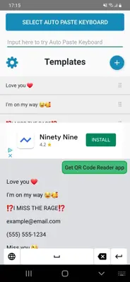 Auto Paste Keyboard android App screenshot 3