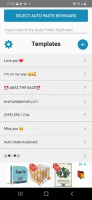 Auto Paste Keyboard android App screenshot 4